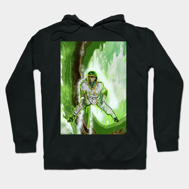 Man of steel Rickey Henderson Hoodie by Charlie77